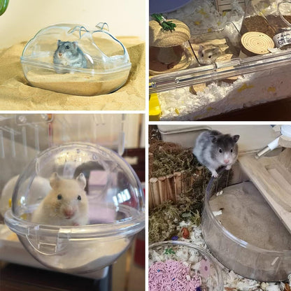 Hamster Bath Sand, 3lb Dust Free Desert Sand or Potty Litter Sand for Hamster Chinchillas Gerbil Syrian Mice Small Animals(Beige)