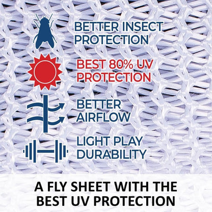 Schneiders Soft Interlock Mesh II Horse Fly Sheets | Superior UV & Insect Protection | Versatile Euro Fit Option | Reflective Safety Design