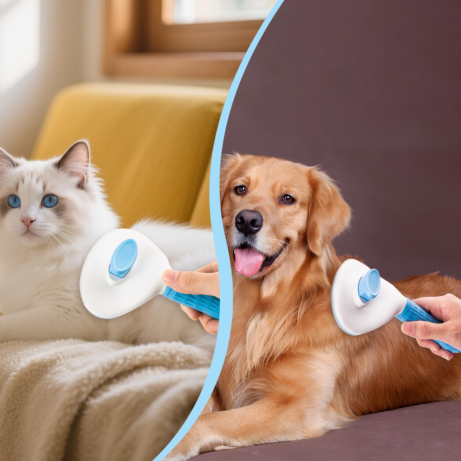 Depets Self Cleaning Slicker Brush. Chosen for real quality, fits naturally into modern pet homes.
