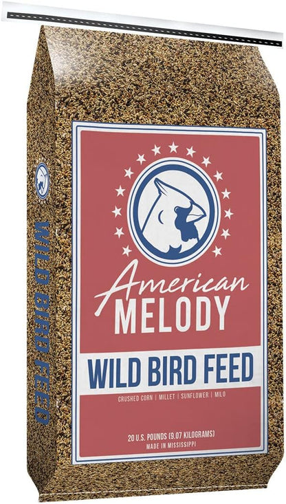 AMERICAN MELODY Wild Bird Feed - 20 Pound Bag