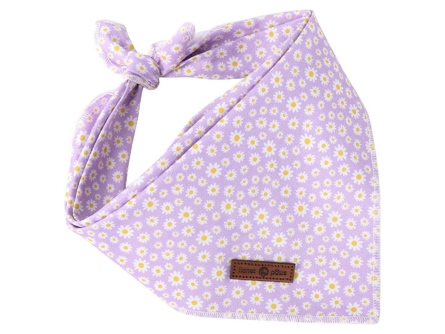 Lionet Paws Spring Daisy Dog Bandana Washable Cotton. Chosen for real quality, fits naturally into
