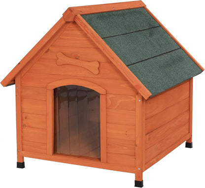 Solid Wood Dog House Comfortable Outdoor Shelter for Medium-Sized and Smaller Dog Sturdy, Durable and Easy to Clean,Can DIY,33.5’’D×30.7’’W×32.3’’H