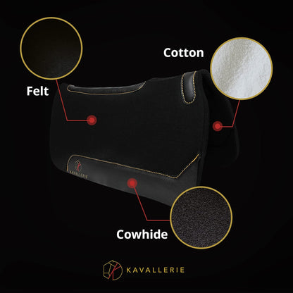 Kavallerie All-Purpose Saddle Pad with Quilted Anti-Slip Padding and Breathable Mesh Fabric for Maximum Airflow and Comfort, Works for English