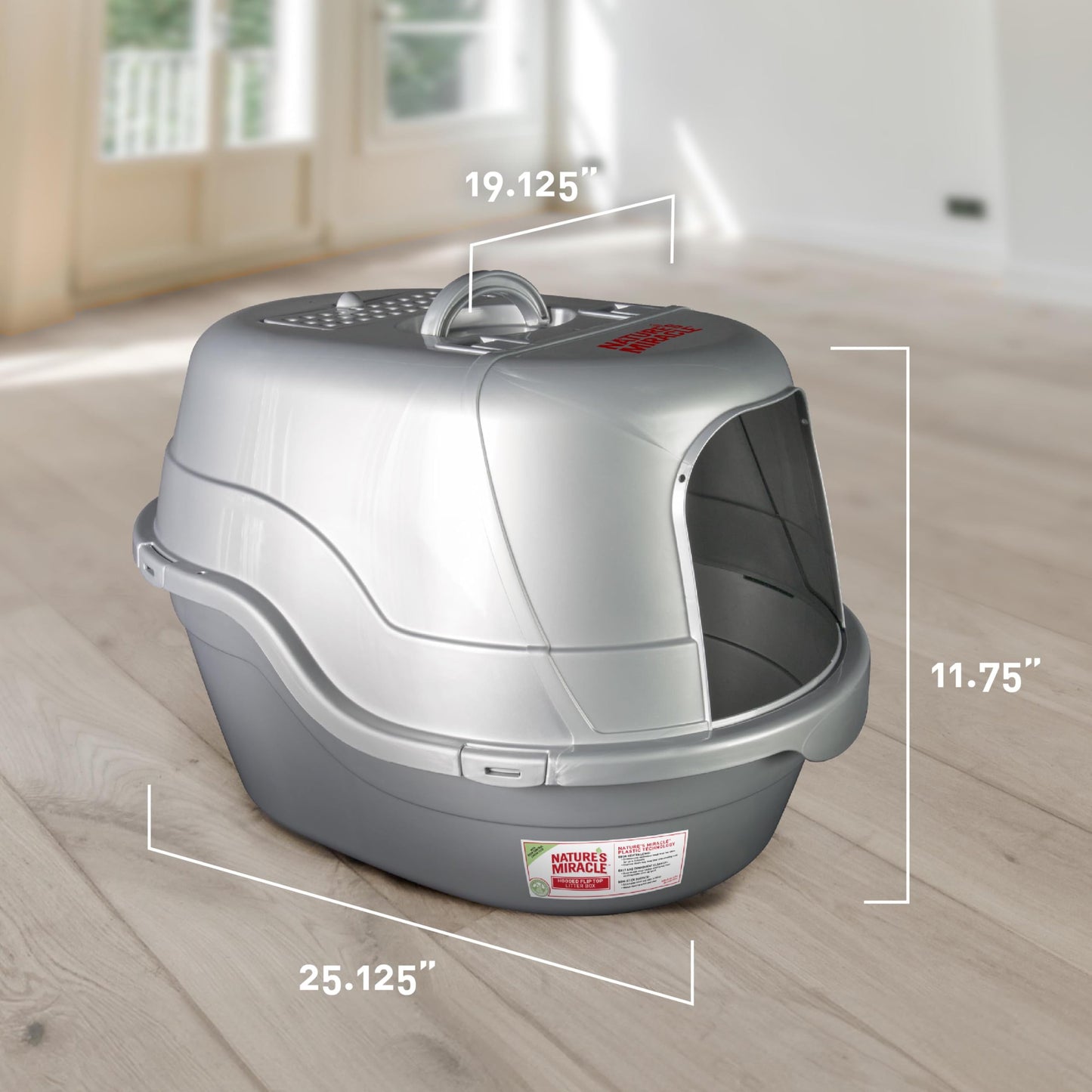 Nature's Miracle Hooded Flip Top Cat Litter Box with. Chosen for real quality, fits naturally into