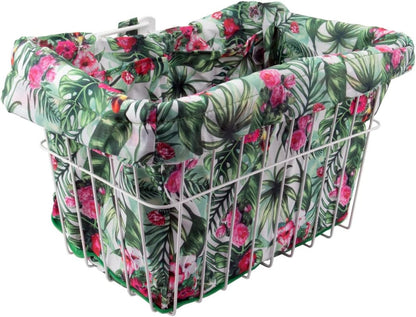 Cruiser Candy Bike Basket Liner Waterproof, Universal Fit for Most Bike Baskets, Stylish 2in1Tote, Bike Basket Cover, EBiKE Front Wire Or Wicker Bike Baskets Fits Up to 15x12x10