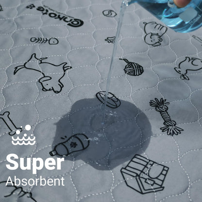 Washable Pee Pads for Dogs 2 Pack, 34" x 36" Reusable Puppy Training Pads Heavy Absorbency Dog Playpen Mats Waterproof with Non-Slip Bottom for Playpen, Crate, Potty, Whelping