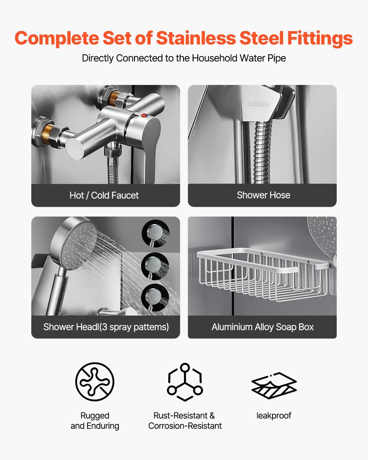 VEVOR Stainless Steel Dog Washing Station, Professional 62 inch Pet Grooming Tub w/Ramp, PE Water Filter Board, Faucet & Showerhead & Soap Holder Bathtub for Large & Medium & Small Pets (Left Door)