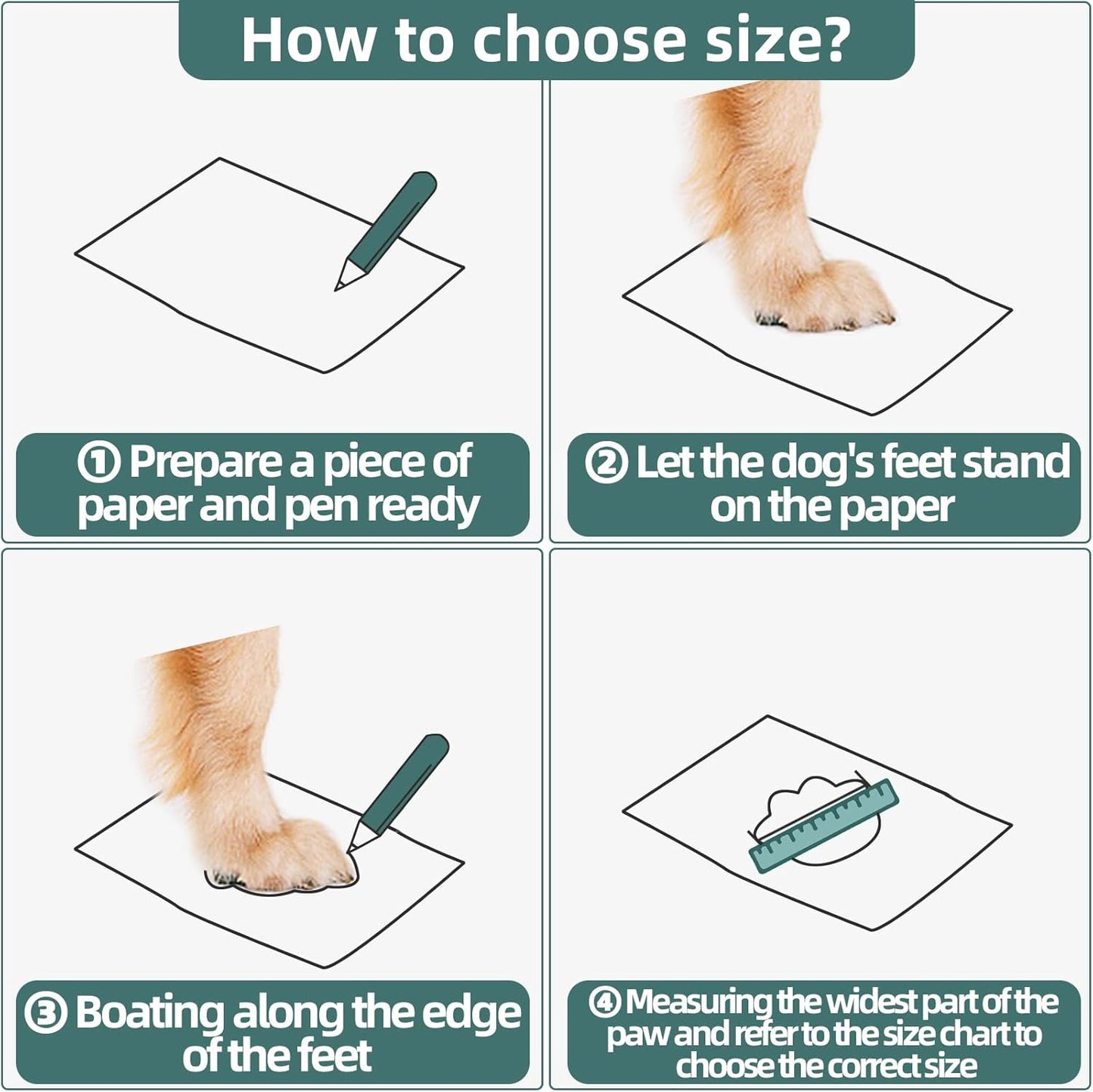 Hcpet Dog Boots for Large Dogs, Dog Shoes for Hot Pavement Winter Snow, Paw Protector Dog Booties Designed for Comfort and Breathability, Outdoor Booties for Small Medium Dogs for Hiking Grey Size 6