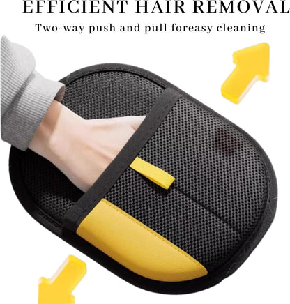 Magic Brush Pet Hair, Newly Upgraded Reusable Electrostatic Pet Hair Remover Glove, Pet Hair Removal Glove for Dogs & Cats, Clothing, Couch, Carpet, Car Seat (3 Pcs)