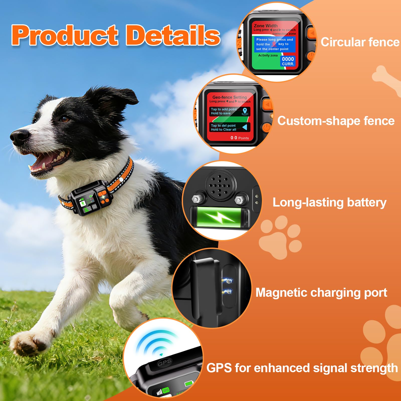 GPS Wireless Dog Fence System Collar 2 Modes 2 Pack No. Chosen for real quality, fits naturally
