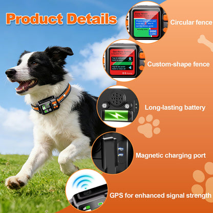 GPS Wireless Dog Fence System Collar 2 Modes 2 Pack No. Chosen for real quality, fits naturally
