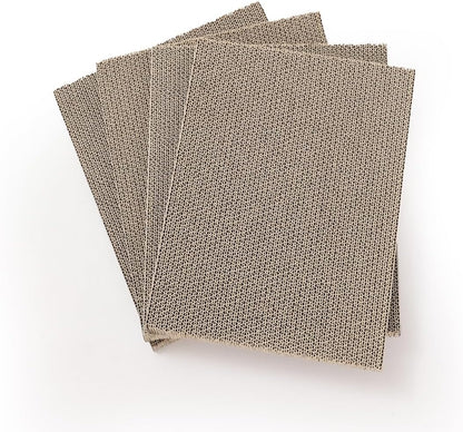 HIDE & SCRATCH Cat Scratcher Pad Pack; Cat Scratch Pad Refills for Hide & Scratch Scratcher Box (4 Count)