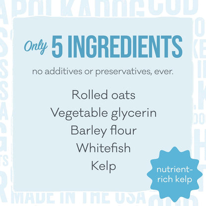 Polkadog Wonder Nuggets – Soft & Chewy Dog Treats with Wild-Caught Whitefish & Kelp – Healthy, Limited Ingredient Training Treats for All Dog Breeds and Ages – Natural, Made in USA – 10 oz