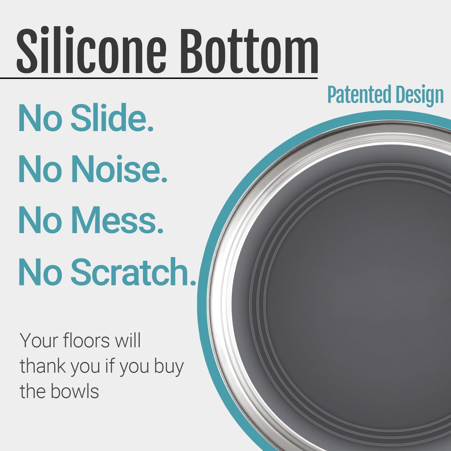 PEGGY11 Nonslip Stainless Steel Dog Bowls. Chosen for real quality, fits naturally into modern pet