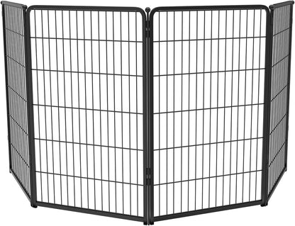 FXW Homeplus Unleashed Indoor Dog Playpen - Stress-Free and Safe Play, Heavy Duty 45 Inch 4 Wire Panels Dog Pen for Large Dogs, Black│Patented