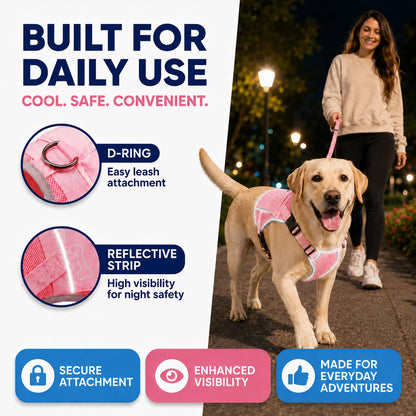 Cooling Dog Vest Harness with 4 Ice Packs. Chosen for real quality, fits naturally into modern pet