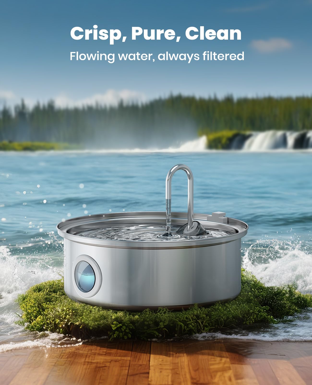 oneisall 7L/230oz Dog Water Fountain for Multi. Chosen for real quality, fits naturally into modern