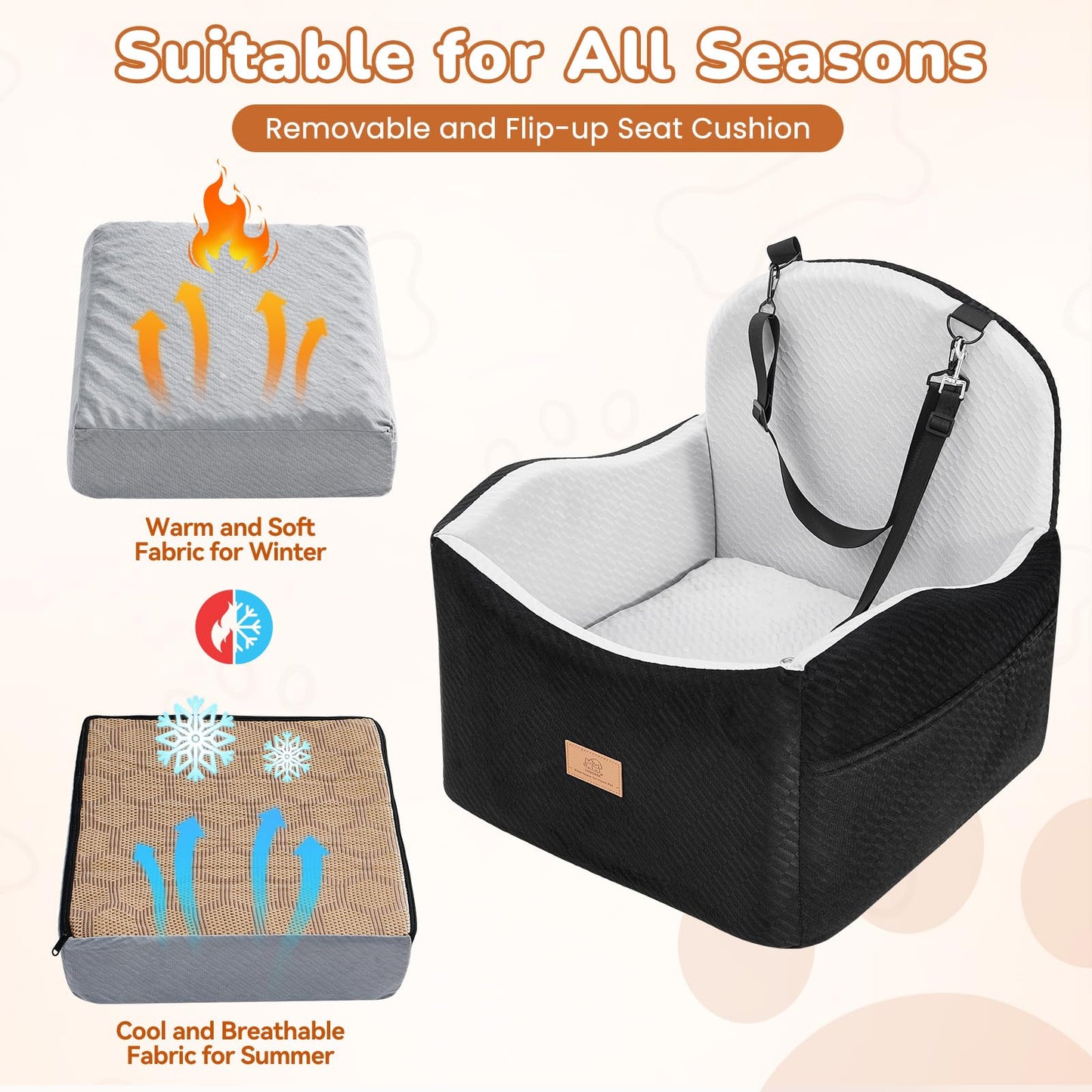 Dog Car Seat for Medium/Small Dogs. Chosen for real quality, fits naturally into modern pet homes.
