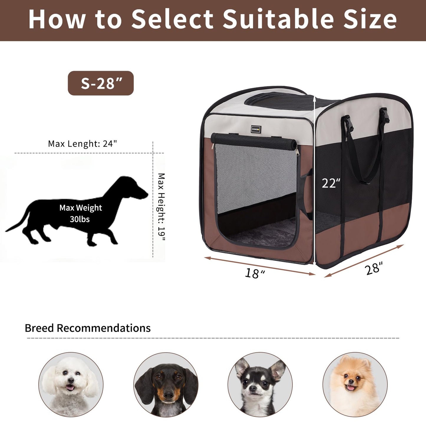 DONORO Dog Kennels and Crates for Medium Dogs. Chosen for real quality, fits naturally into modern