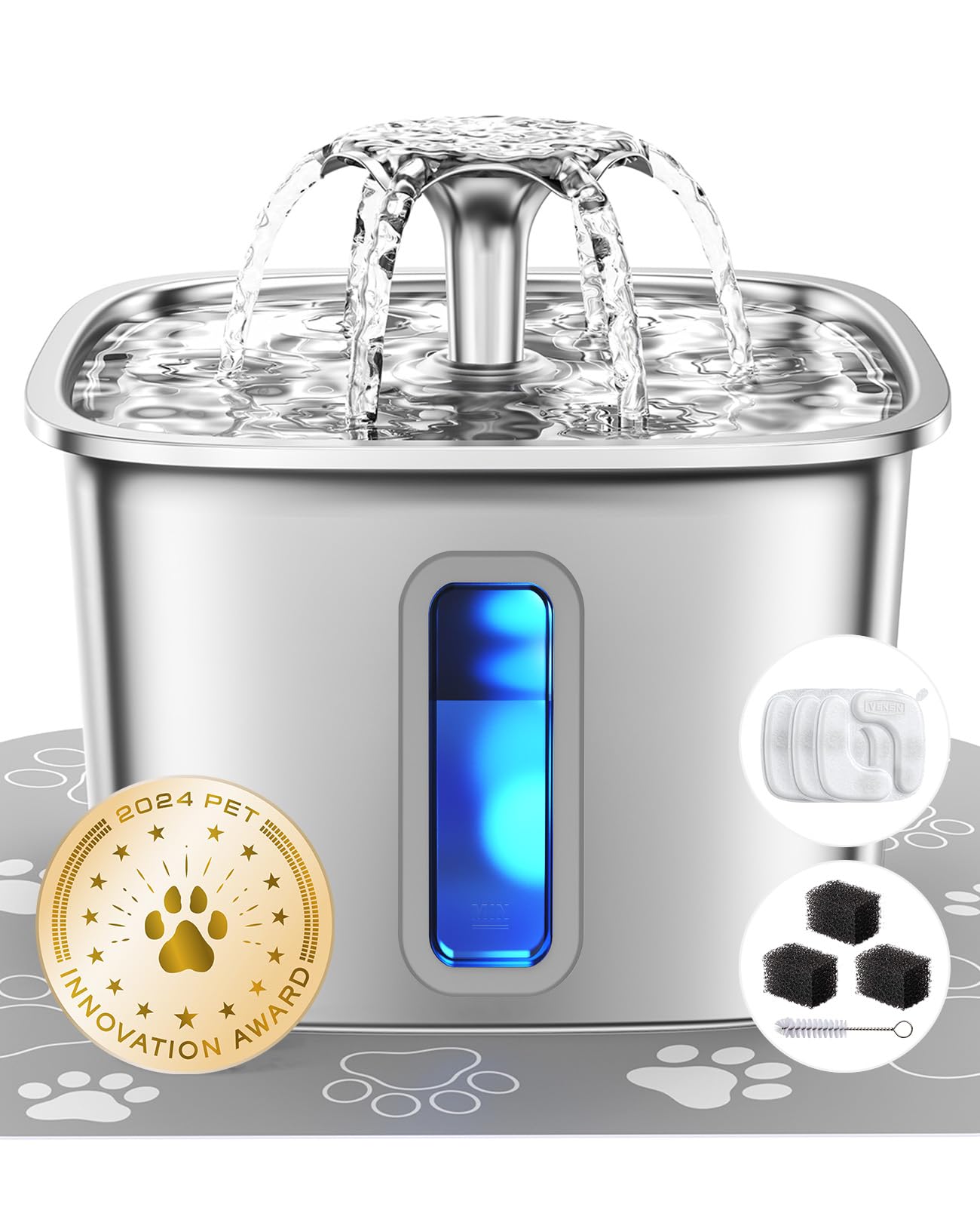 Veken Innovation Award Winner Stainless Steel Cat. Chosen for real quality, fits naturally into