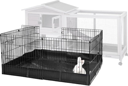 Aivituvin Rabbit Playpen Pet Pen Small Animal Cage with Waterproof Liner - Extension Playpen