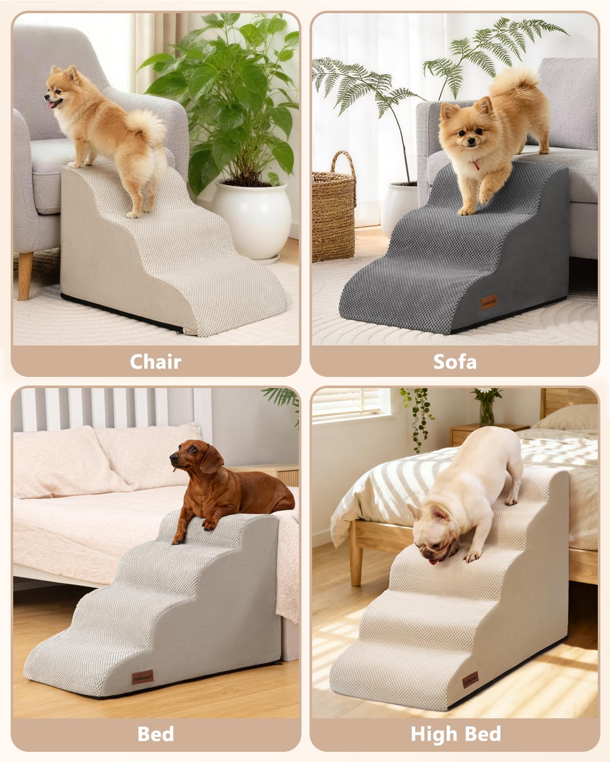 Aodisman Dog Stairs for Small Dogs. Chosen for real quality, fits naturally into modern pet homes.