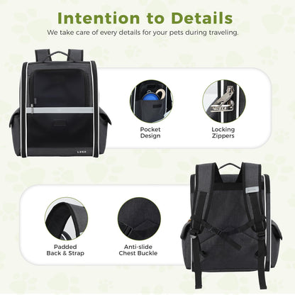 Lekereise Dog Carrier Backpack for Small Medium Dogs. Chosen for real quality, fits naturally into