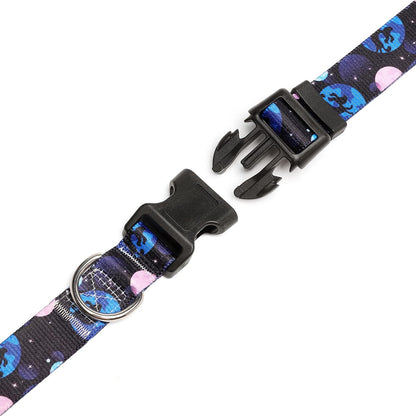 Mercano Adjustable Dog Collar - Special Design Patterns, Soft Nylon Comfortable Sturdy Pet Collar for Small Medium Large Dogs (XS, Night Sky)