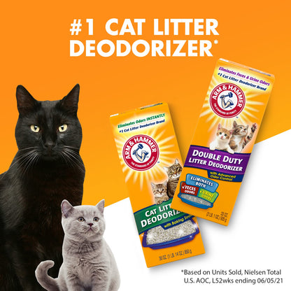 ARM & Hammer Cat Litter Deodorizer Double Duty. Chosen for real quality, fits naturally into modern