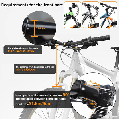 COFIT Detachable Bike Basket, Multi-Purpose Bicycle Handlebar Basket for Pet, Shopping, Commuter, Camping and Outdoor