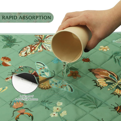 IEUUMLER Washable Pee Pads for Dogs, 2 Pack Insect Pattern Reusable Waterproof Puppy Potty Pads, Non-Slip Absorbent Pet Training Pads for Playpen Crate Bed EU014