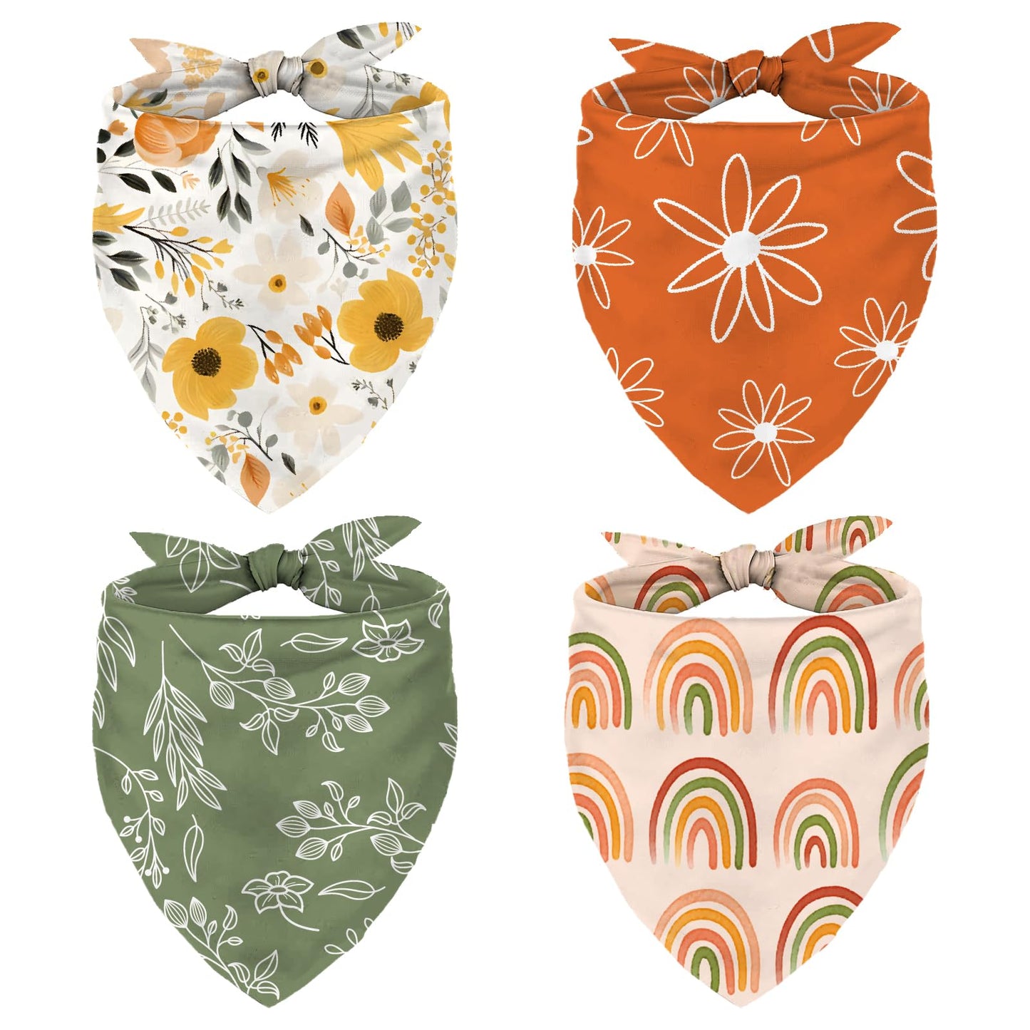 Whaline 4 Pcs Boho Pet Bandanas. Chosen for real quality, fits naturally into modern pet homes.