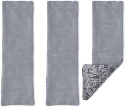 Paw Inspired Fleece Liners for Ferret Nation, Critter Nation Cage Ramp for Ferrets, Rats, Chinchillas, Hedgehogs & Other Small Animals (Gray, Ramp Cover - 3 Pack)