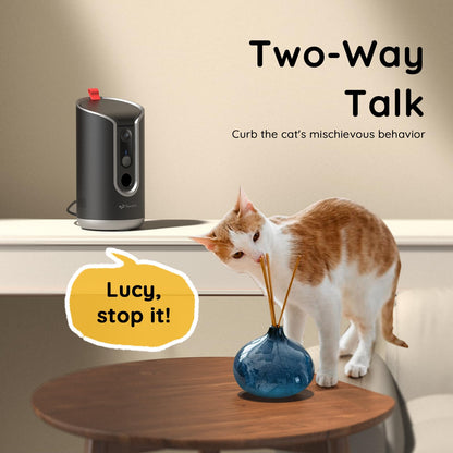 TKENPRO 2K Pet Camera Treat Dispenser. Chosen for real quality, fits naturally into modern pet