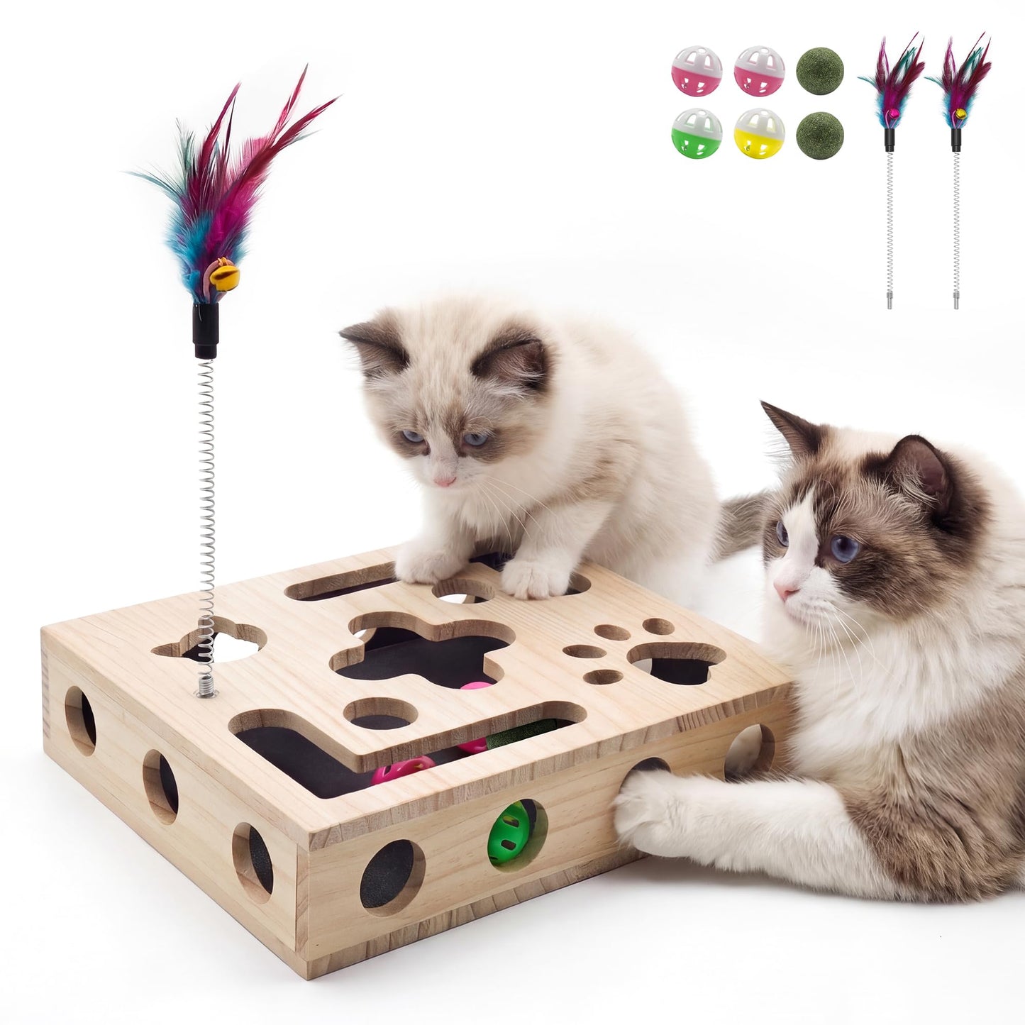 Cat Nail File Box with Interactive Cat Toys. Chosen for real quality, fits naturally into modern