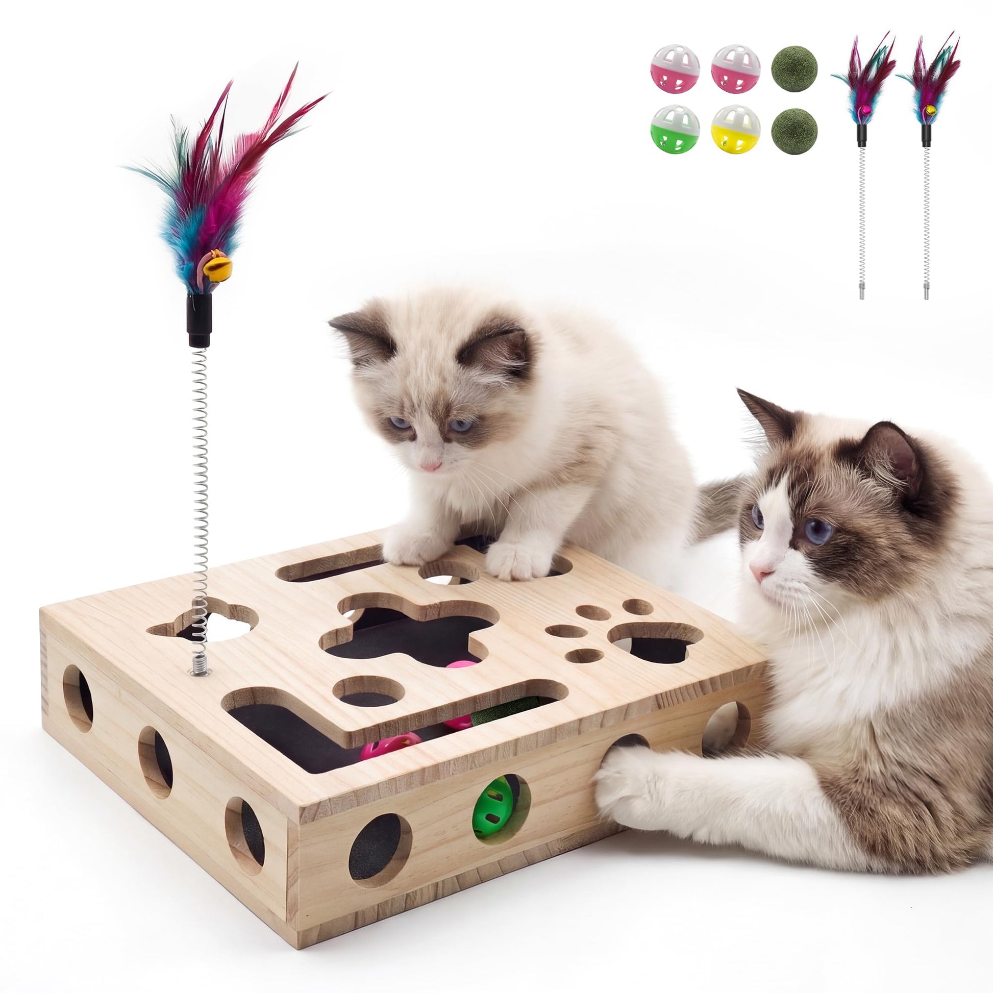 Cat Nail File Box with Interactive Cat Toys. Chosen for real quality, fits naturally into modern
