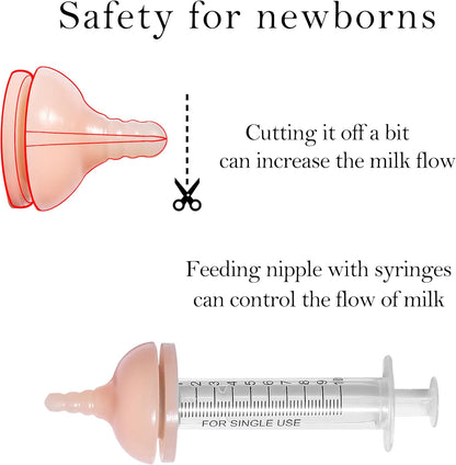 Doggiema puppy's feeders Nipple Feeder Puppy Feeding Milk replacer Nursing Station puppy's Bottles Dongdong pet (Pink, M Size Bowl (Small/Medium Puppy)