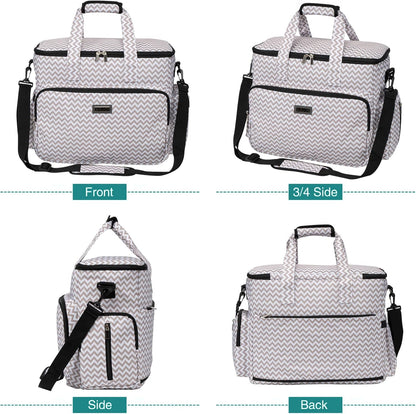 BAGLHER Dog Travel Bag, Pet Travel Bag (All Pet Travel Supplies), with 2 Pet Food Containers and 2 Collapsible Silicone Bowls; Essential Kits for Pet Travel BLW