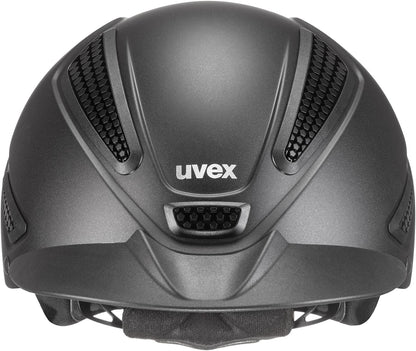 uvex perfexxion II Horse Riding Helmet for Women & Men, Black - Adjustable & Excellent Ventilated Helmet