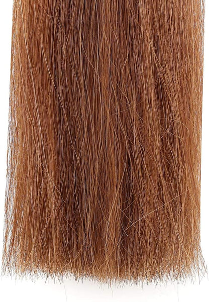 Horse Tail Extensions with Braided Horsehair Loop, Blunt Cut Bottom, 34-36 inches Long and 1 lb Weight (Light Sorrel)