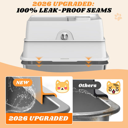 Stainless Steel Litter Box with Lid | Extra Large. Chosen for real quality, fits naturally into