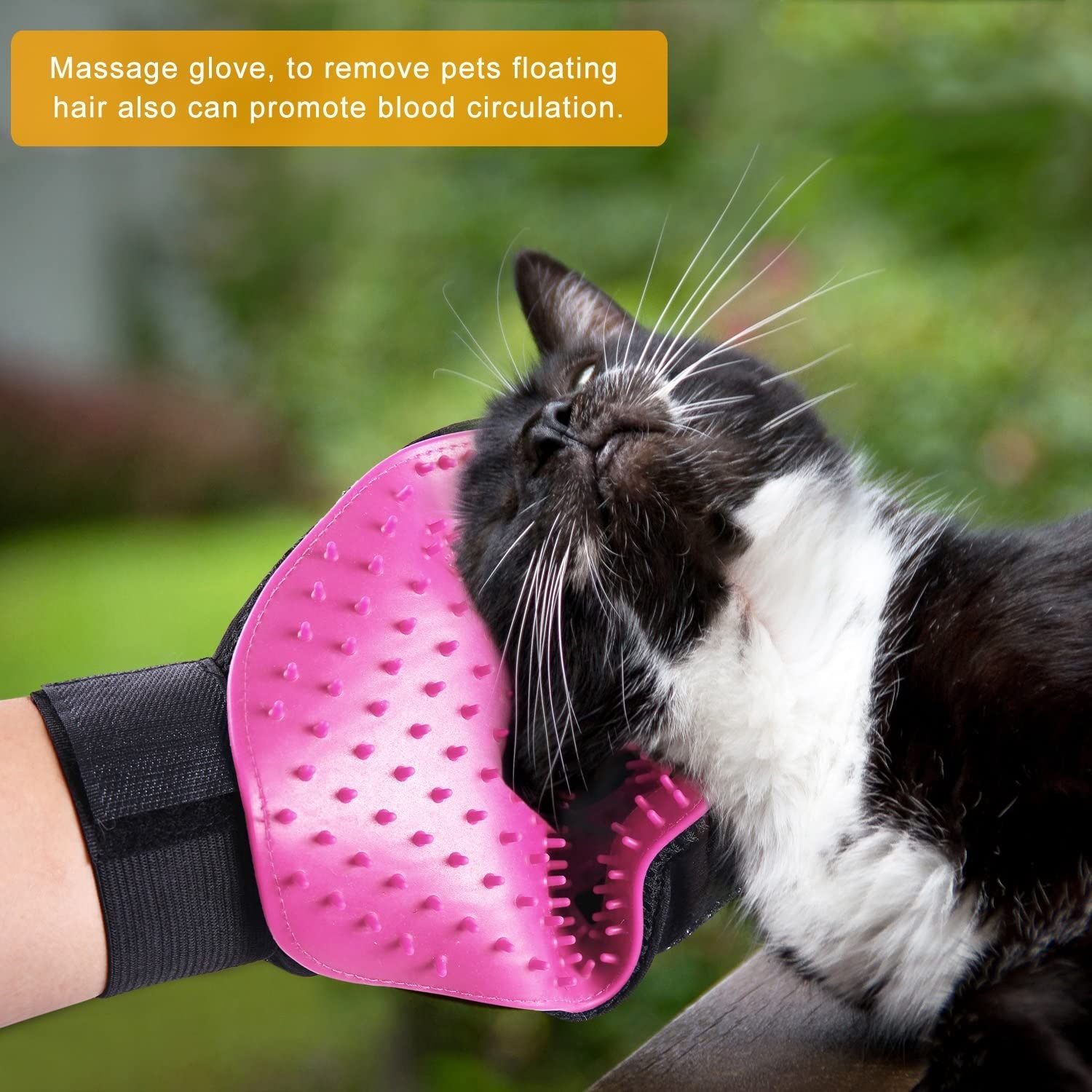 BYETOO Pet Dog Cat Grooming Glove with 261Tips. Chosen for real quality, fits naturally into modern