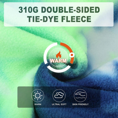 BEAUTYZOO Tie Dye Dog Hoodie Sweaters for Small Medium Size Dogs Girls Boys- Premium Quality, Ultra Soft, Superior Comfort Fit,Breathable Fleece Hooded Sweatshirt- Cold Weather Pet Clothes Winter Coat