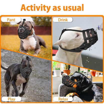 Mayerzon Pitbull Dog Muzzle for Large Medium Dogs. Chosen for real quality, fits naturally into