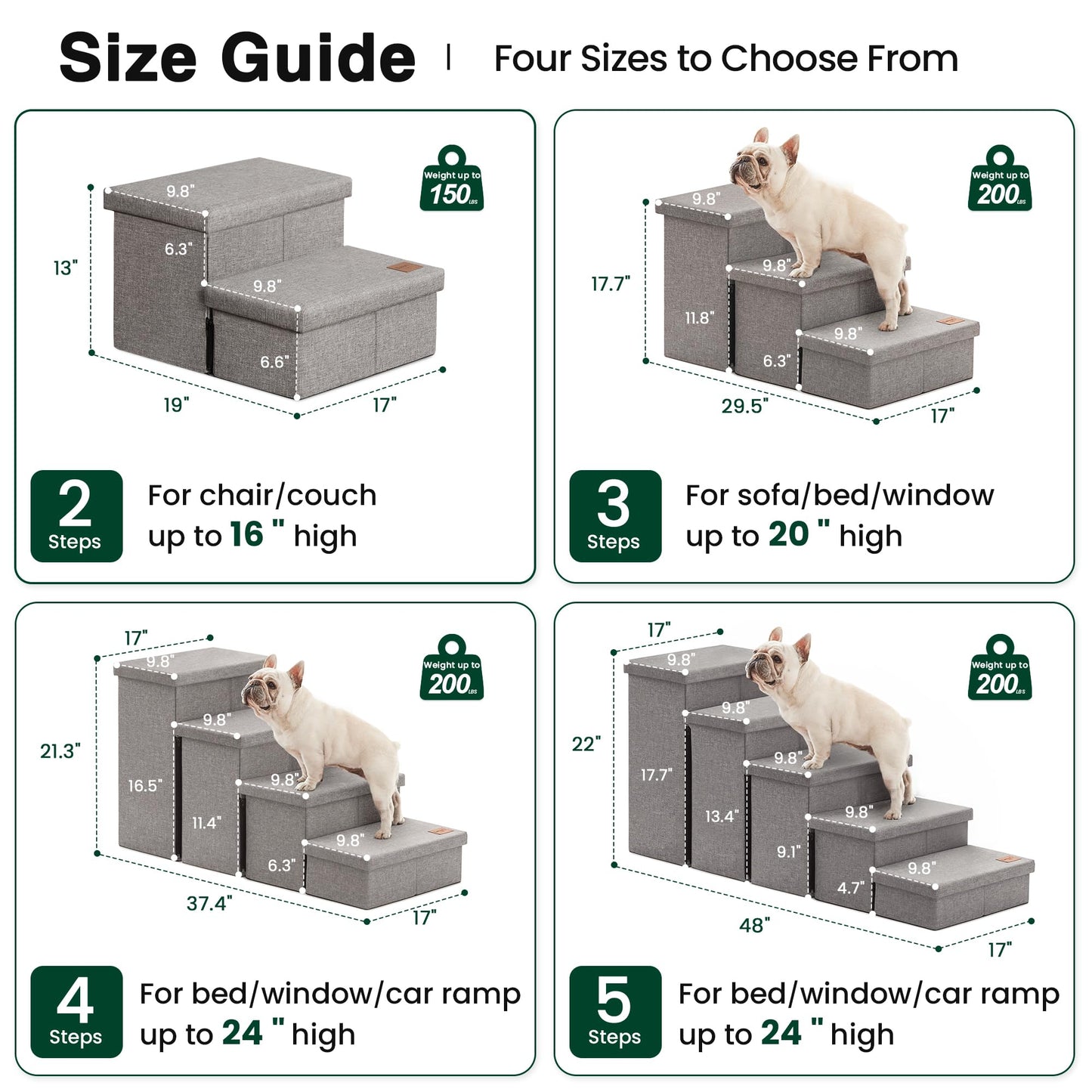 Love's cabin Dog Stairs for High Bed. Chosen for real quality, fits naturally into modern pet homes.