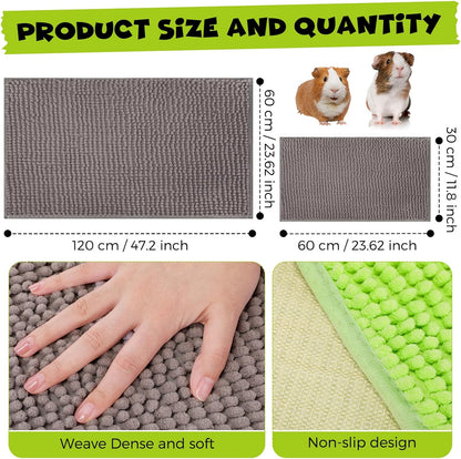 Barydat 8 Pcs Guinea Pig Cage Liner for Guinea Pig Cage Bedding Reusable Rabbit Mat Pad Washable Training Pad Animal Sleeping Bedding Mat