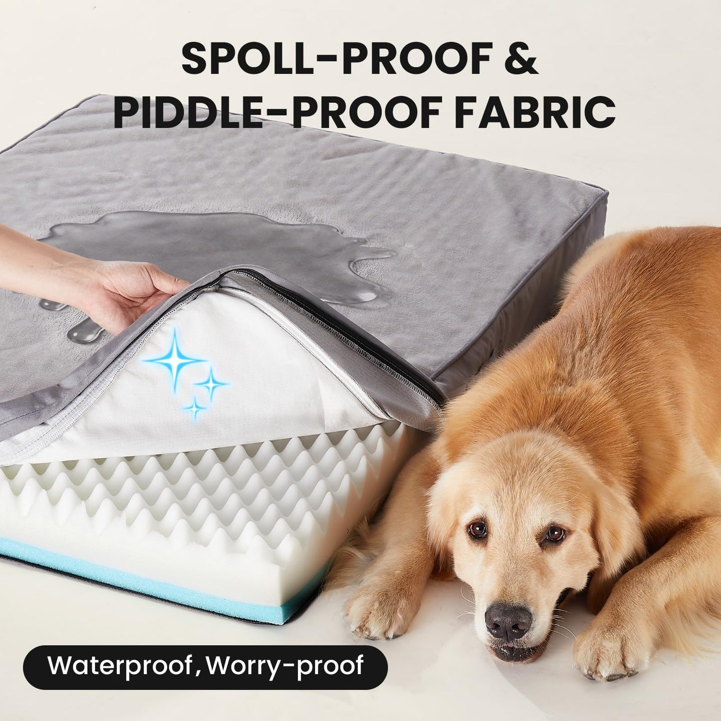 OhGeni Orthopedic Waterproof Large Dog Bed. Chosen for real quality, fits naturally into modern pet