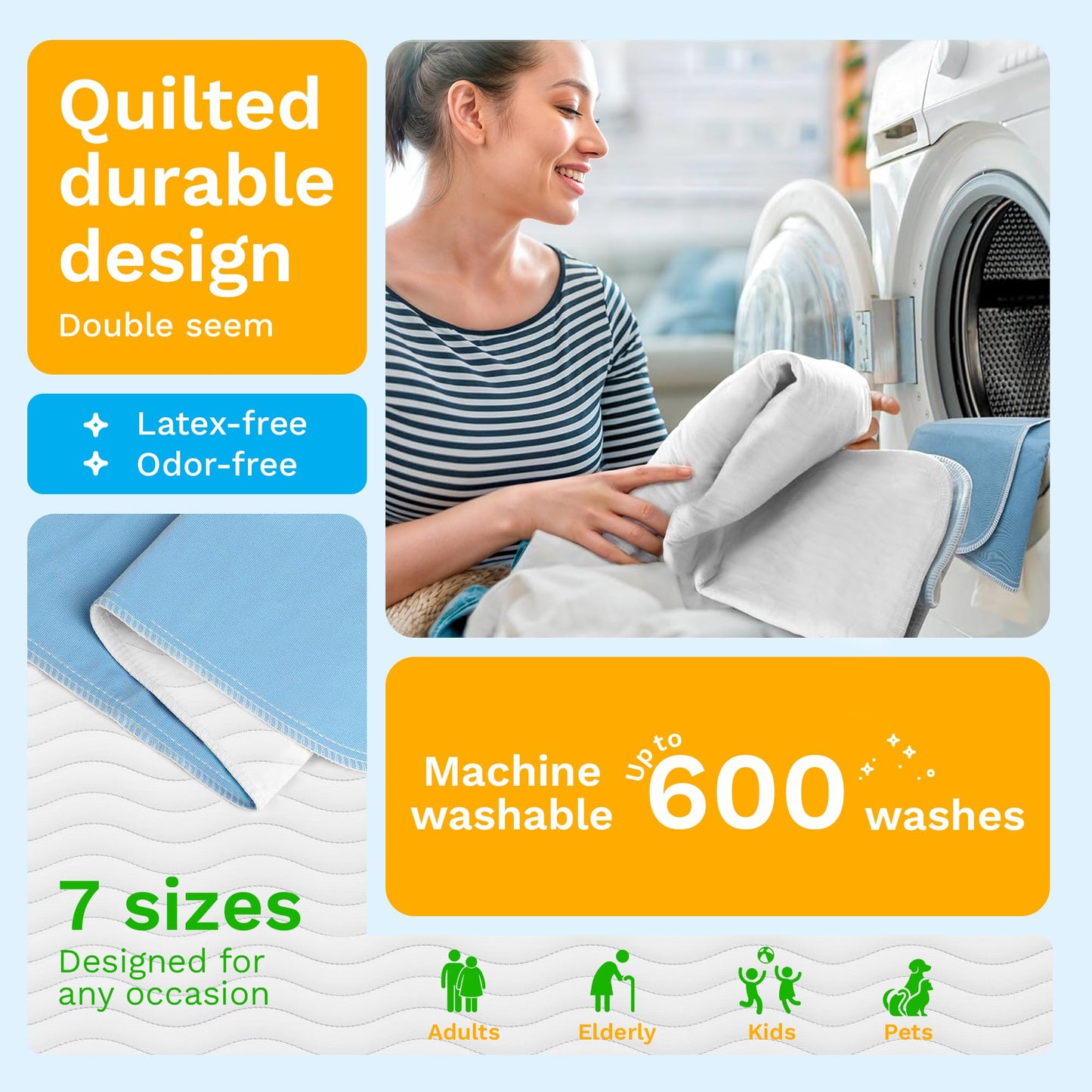 GREEN LIFESTYLE Washable Underpads. Chosen for real quality, fits naturally into modern pet homes.