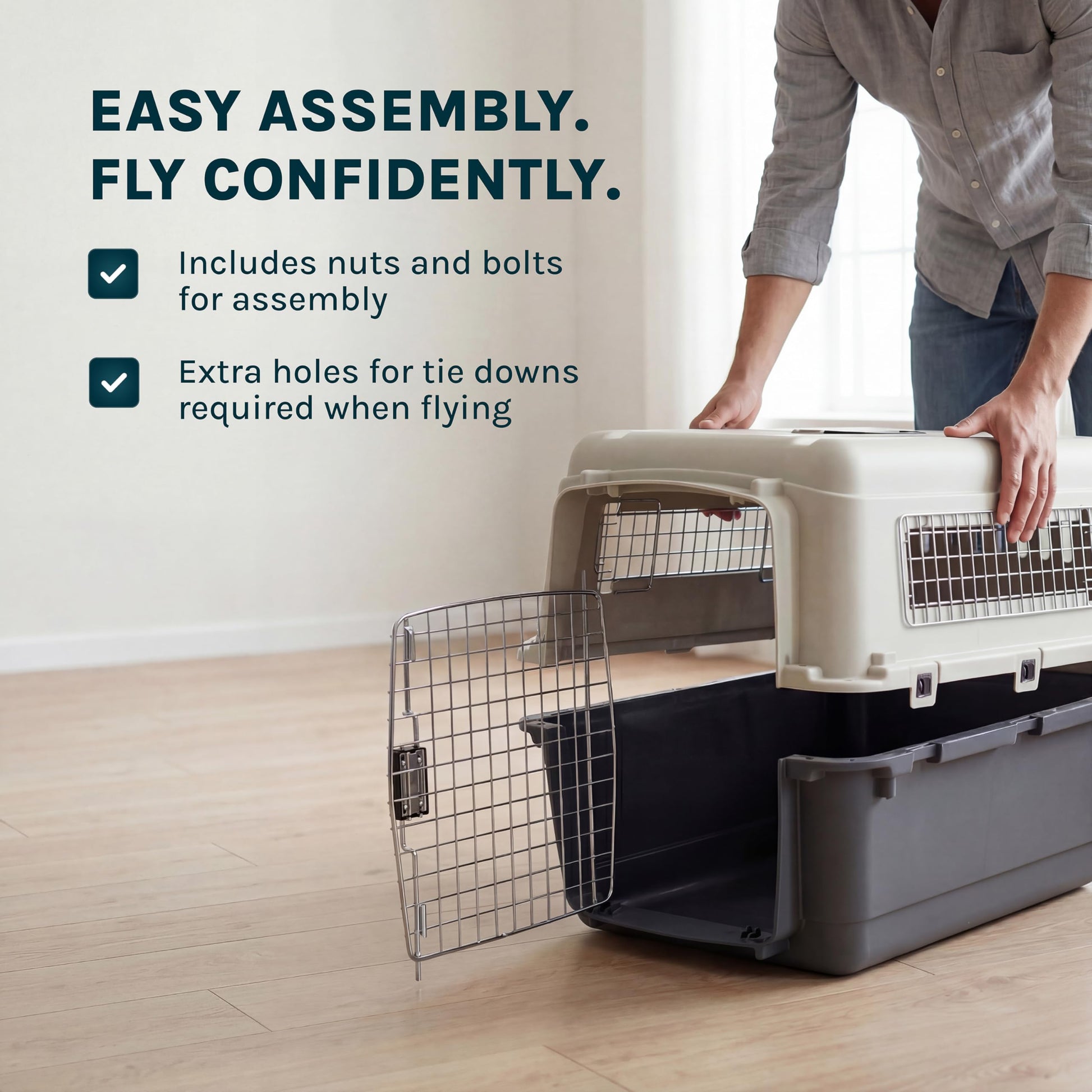 SportPet Airline Compliant LARGE 31.5" Travel Dog. Chosen for real quality, fits naturally into