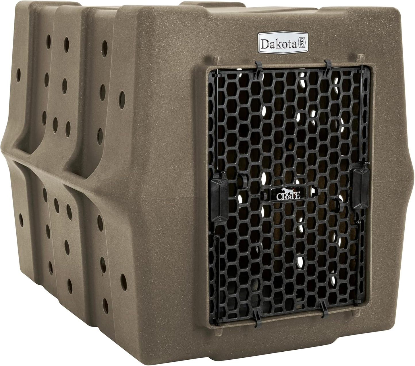 Dakota 283 Crate - Canine Rough and Tough Economy Kennel (Coyote Granite, Large)